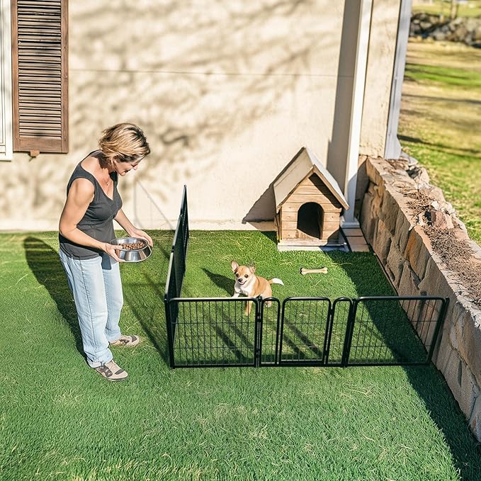 FXW Rollick Unleashed Dog Playpen for Indoor, Yard, RV Camping, 24 inch 6 Panels for Small and Puppy Dogs│Patented-PurrikoPets