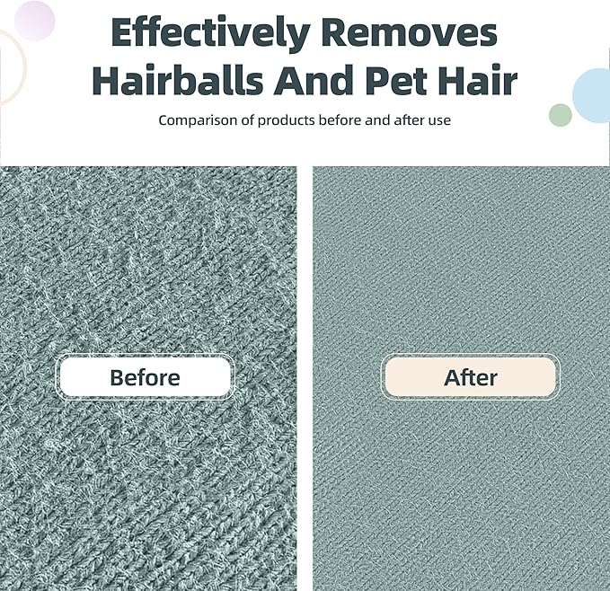 Flex MAX & Pro Pet Hair Remover Kit by LINTPLUS - Dog & Cat Hair Removal Tool for Furniture, Carpets, Rugs & Couches - Easy to Use, Reusable Carpet Scraper for Pet Hair-PurrikoPets