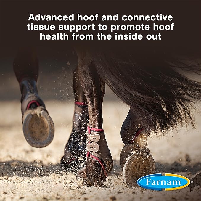 Farnam Horseshoer's Secret EXTRA STRENGTH Hoof Supplements & Connective Tissue Supplement, Promotes strong, healthy hooves, tendons & ligaments, 3.75 lbs., 30 day supply-PurrikoPets