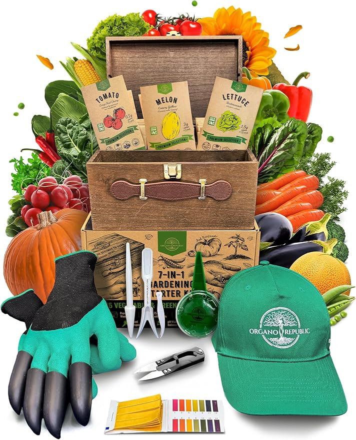 75 Vegetable & Greens Seeds Variety Pack, Garden Seed Starter Kit - Over 44,700 Non-GMO Heirloom Seeds for Planting Vegetables and Greens, Gift Seed Box with Gardening Supplies, Survival Kit-PurrikoPets