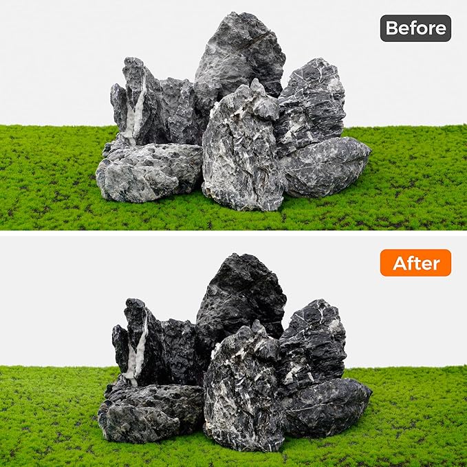 6-8 Inches Natural Seiryu Stone 6 PCS Aquarium Rocks for Aquascaping, Aquarium Landscaping, Terrariums, Fish Tank Decoration, Vivariums, Paludarium, Reptile and Amphibian Enclosures-PurrikoPets