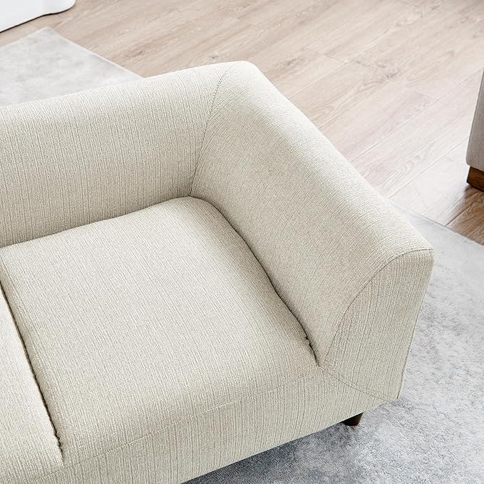 Dog Sofa Couch for Medium to Large Dogs, Memory Foam Dog Sofa Bed, Modern Elevated Pet Couch Bed with Wooden Legs for Medium and Large Dogs, Dark Beige-PurrikoPets