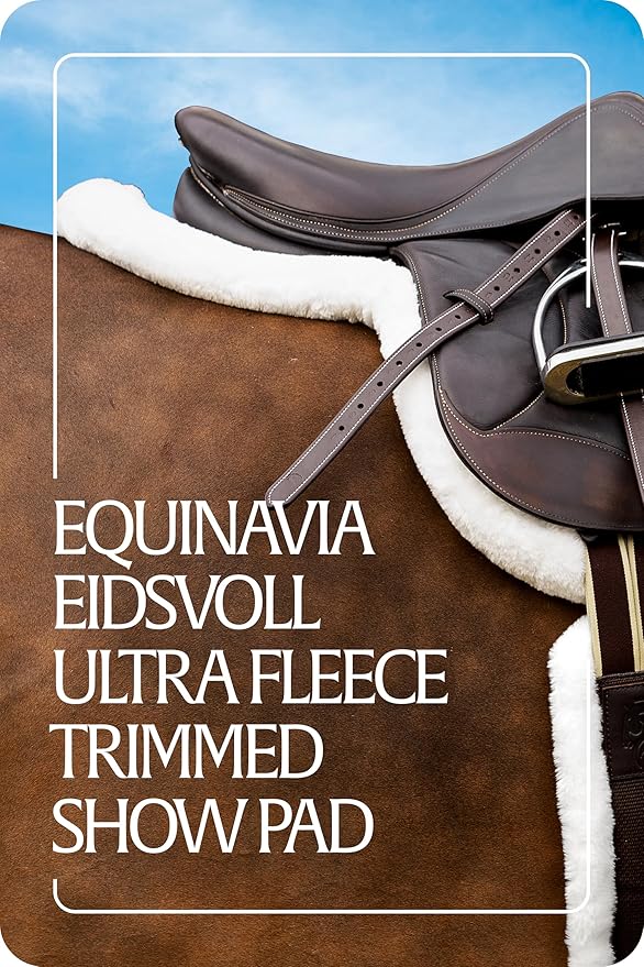 Equinavia Eidsvoll Shaped English Saddle Pad for Show Jumping with Ultra Fleece Trim-PurrikoPets
