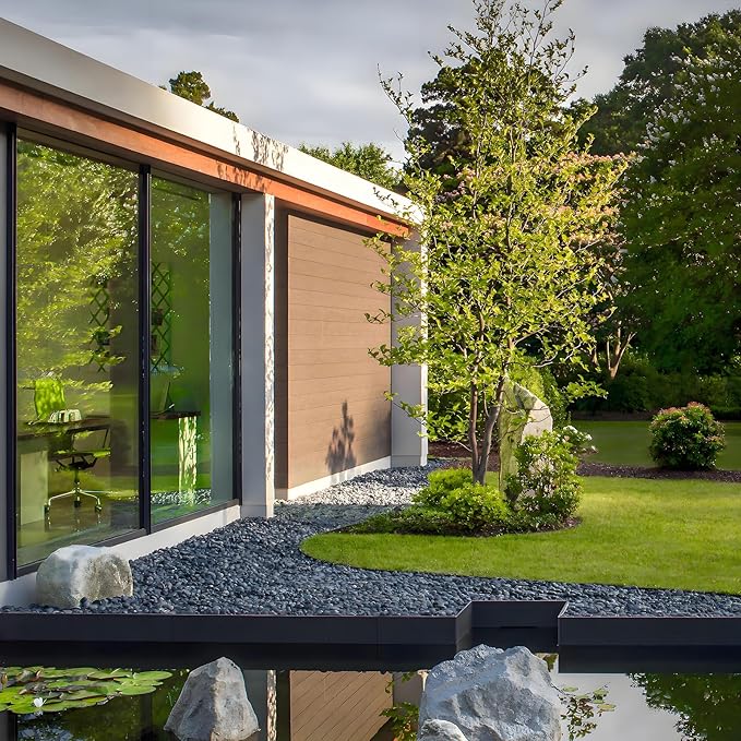 10 lb Small Pebbles for Plants, Polished Black Stones. Decorative River Rocks for Outdoor Landscaping, Vase, Aquarium and Garden-PurrikoPets