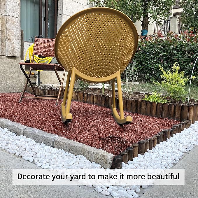 2lb Succulent and Cactus Gravel Pebbles 1/5-3/8 Inch Natural Decorative Polished Stones River Rocks for Plants, Vases, Aquariums, Terrarium and Outdoor Gardening, Rouge Red Color-PurrikoPets