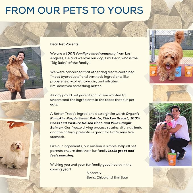 A Better Treat – Organic, Single Ingredient, Freeze Dried Pumpkin, Grass Fed & Finished Beef Liver, Chicken, Sweet Potato, Wild Salmon Dog Treats & Cat Treats | Natural Diabetic Friendly | Made in USA-PurrikoPets