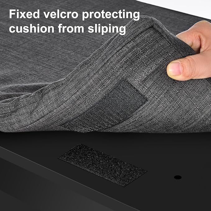 2-Tier Storage Bench, Shoe Bench with Thickened Padded Seat Cushion, Entryway Bench with 2 Doors, Adjustable Shelf, 13.8" D x 37.4" W x 18.5" H, for Entryway, Living Room, Bedroom, Black-PurrikoPets