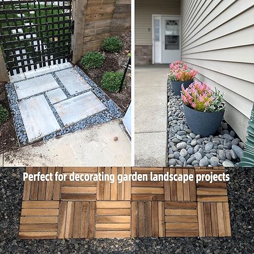 45LB River Rocks,Mexican Beach Pebbles for Plants,Potting,Garden Landscape Stone Paving Stone Grey 1Inch - 2Inch…-PurrikoPets