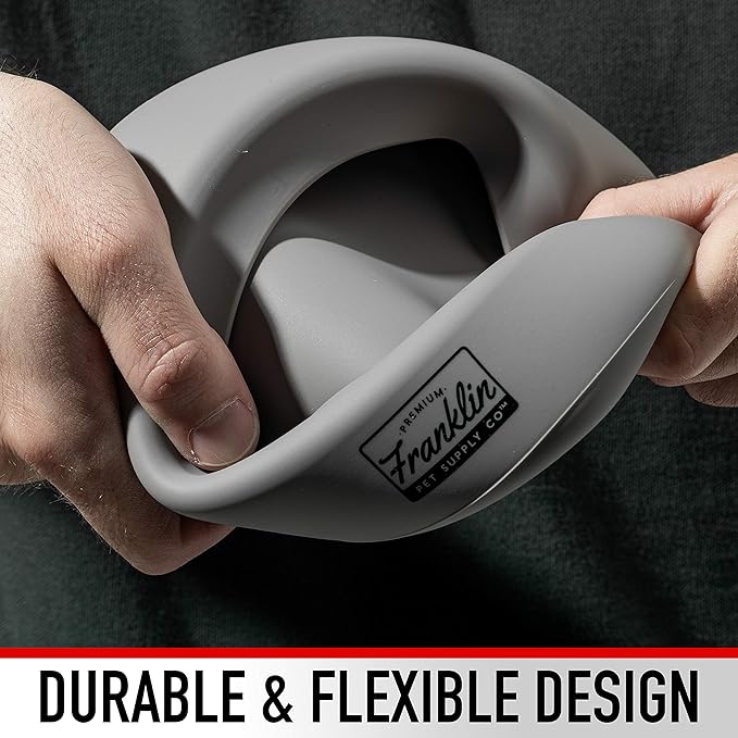 Franklin Pet Supply Co. Co. Spill Proof Pet Bowl - No Splash Travel Water + Food Dish for Dogs + Cats - Portable - 16 oz. - BPA Free-PurrikoPets