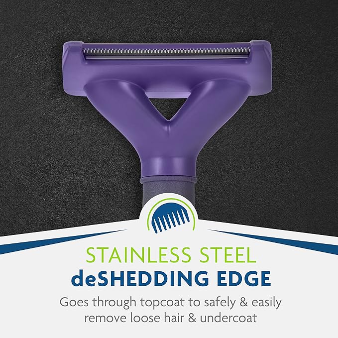 FURminator® deShedding Tool For Medium/Large Cats, Long Hair, Removes Loose Hair From Shedding-PurrikoPets