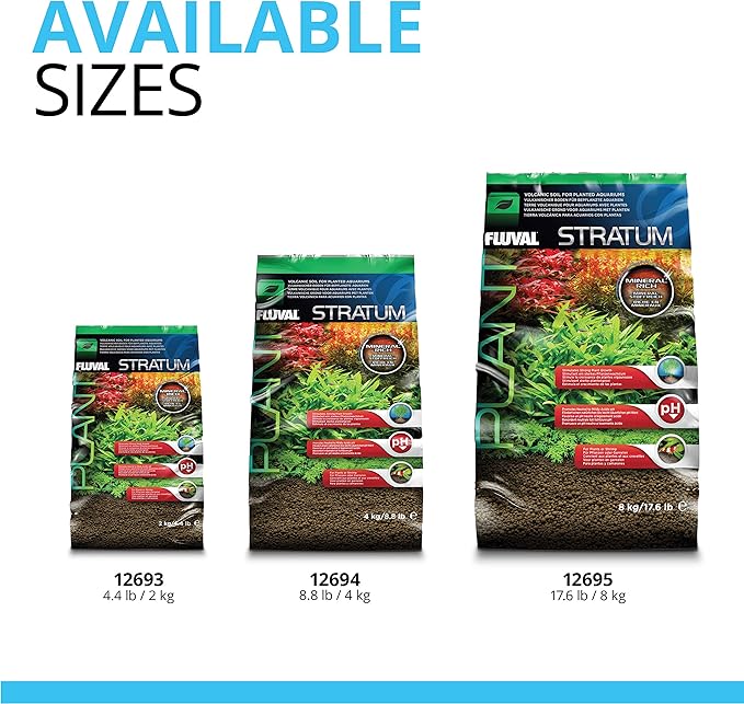 Fluval 12693 Plant and Shrimp Stratum for Freshwater Fish Tanks, 4.4 lbs. – Aquarium Substrate for Strong Plant Growth, Supports Neutral to Slightly Acidic pH-PurrikoPets