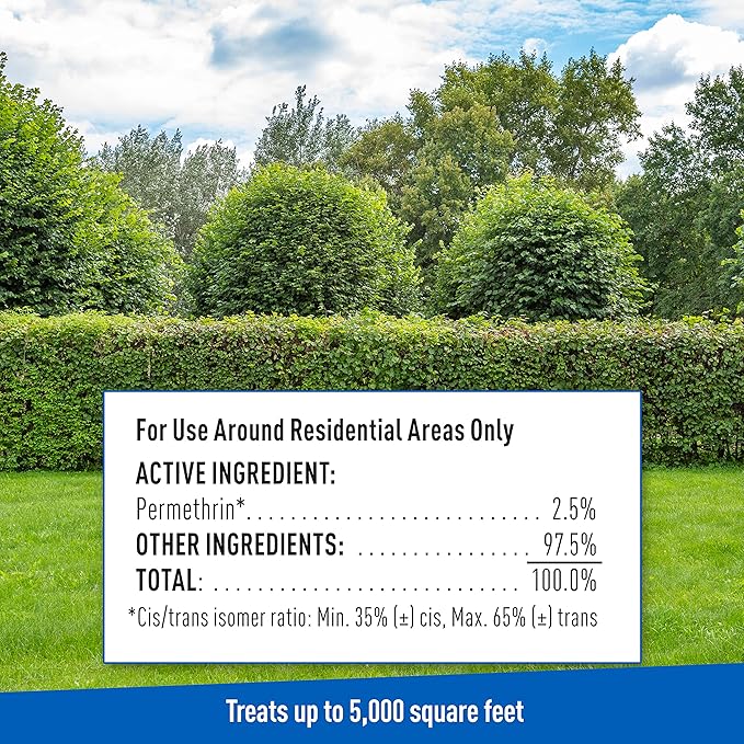 Adams Plus Yard Spray ; Kills Mosquitoes, Fleas, Ticks, Ants, And Many Other Listed Nuisance Pests in Outdoor Areas ; Treats Up to 5,000 Square Feet ; Easy To Use Hose-End Spray ; 32 Fl Oz-PurrikoPets
