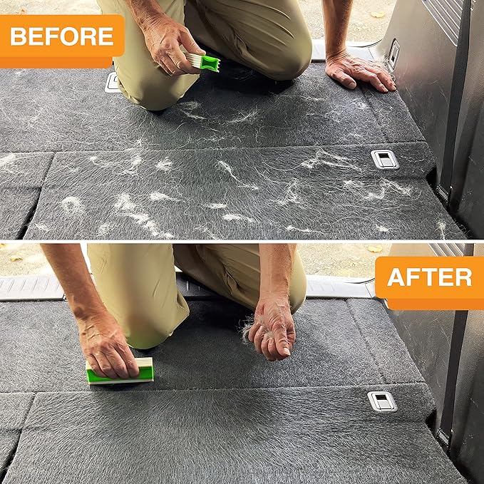 FurDozer X6 & X3 Pet Hair Remover & Auto Detailing Tool Bundle - Cat & Dog Hair Remover for Carpets, Car Interiors, Couches, Bedding, & Furniture - Reusable Pet Hair Removal Tool for Fur & Lint-PurrikoPets