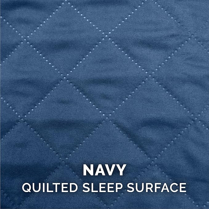 Furhaven Pillow Dog Bed for Large Dogs w/ Removable Bolsters & Washable Cover - Quilted Sofa - Navy (Blue), Jumbo/XL-PurrikoPets