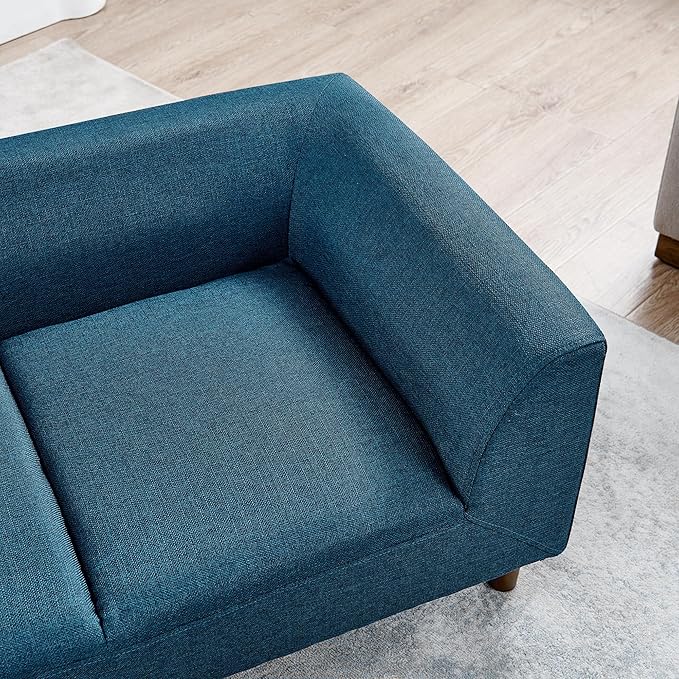 Dog Sofa Couch for Medium to Large Dogs, Memory Foam Dog Sofa Bed, Modern Elevated Pet Couch Bed with Wooden Legs, Light Grey-PurrikoPets