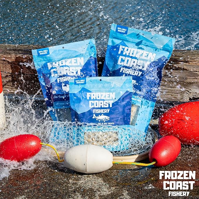Frozen Coast Capelin Cat & Dog Treats- Single-Ingredient, All-Natural, High-Protein, Omega-3s, Fish Snacks (3 oz Bag)-PurrikoPets